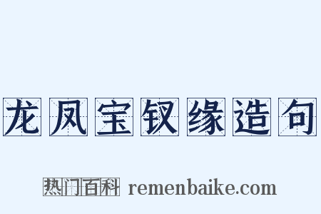 龙凤宝钗缘造句是什么意思的图片